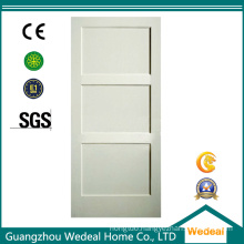 Swing Hollow Core Wood Veneer Interior Three Panel Door for Project